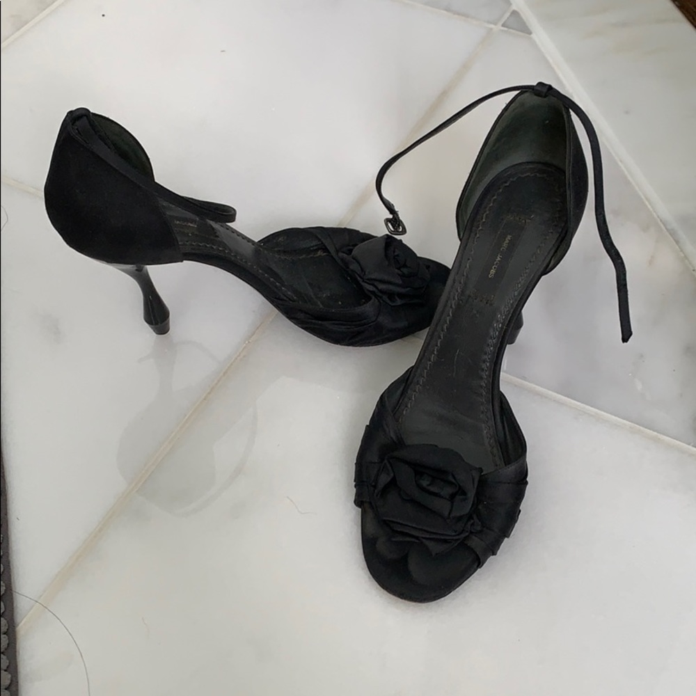 Marc Jacobs satin high heel black 7.5/38.5